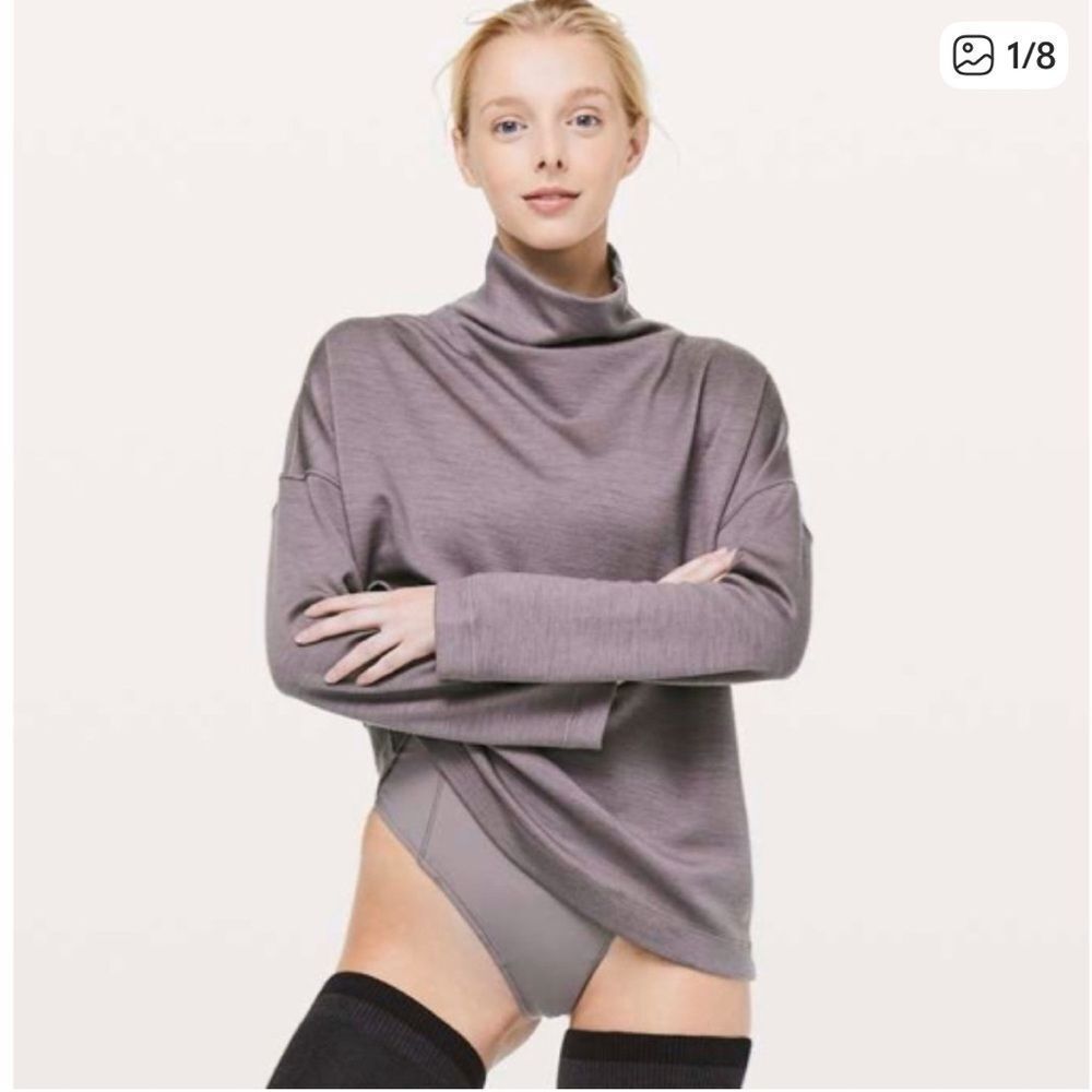 Lululemon Principal Dancer Funnel Neck Sweater Lunar Rock 4